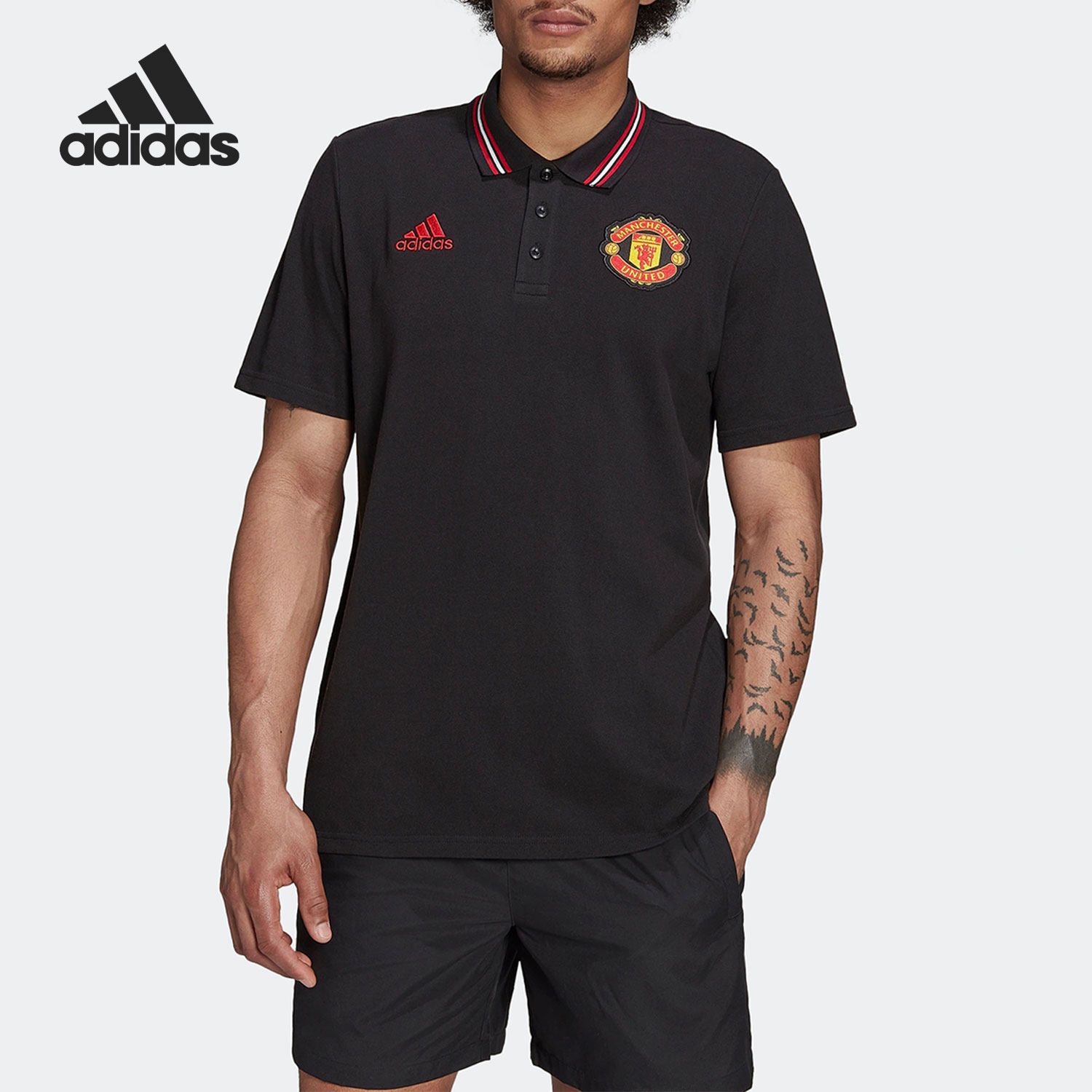 阿迪达斯男士运动POLO衫