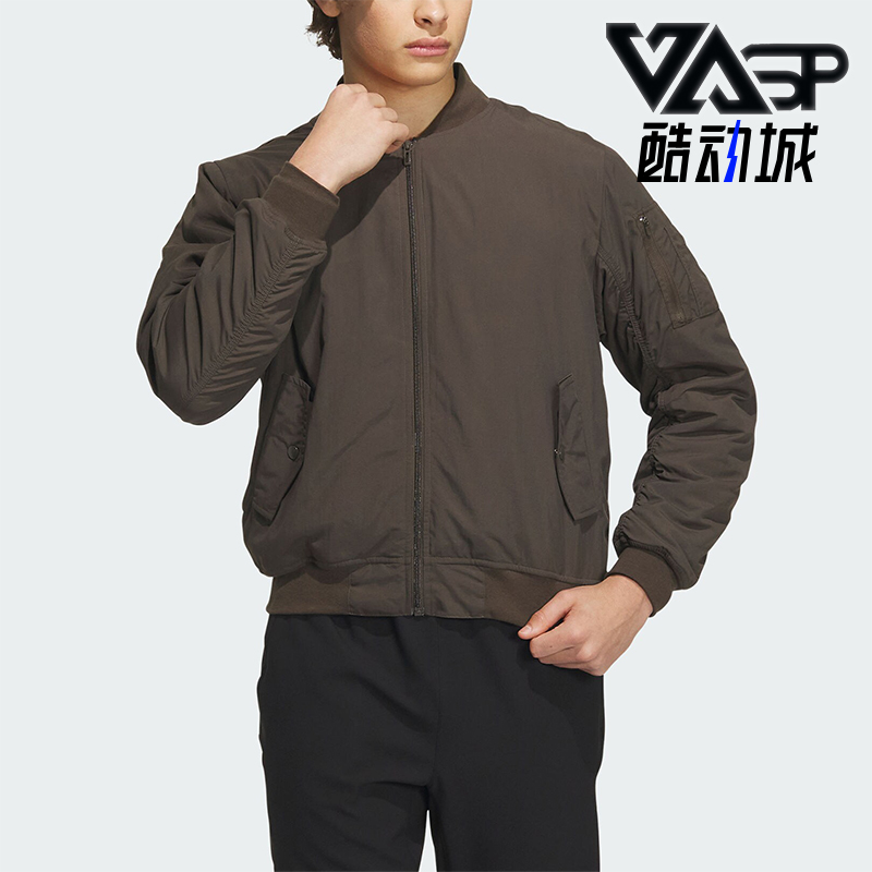 阿迪达斯男士飞行服夹克外套