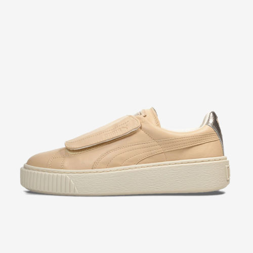 Puma彪马正品Platform Strap Up女魔术贴低帮圆头板鞋364951-01