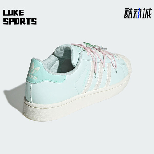 Adidas/阿迪达斯正品三叶草女士经典贝壳头经典轻便板鞋JR1333