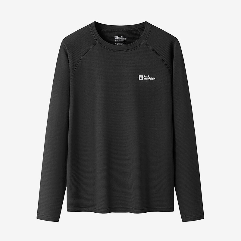Jack wolfskin/狼爪正品户外男士休闲长袖T恤A60322A-6000