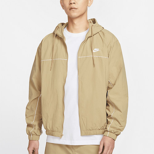 Nike/耐克正品2025男士梭织宽松休闲经典拼接连帽外套HJ2013-297