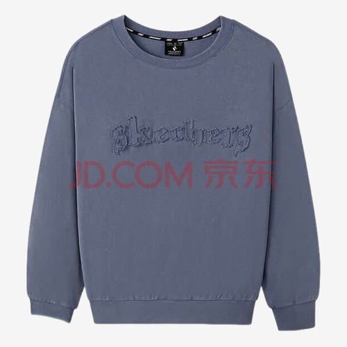 Skechers斯凯奇正品儿童套头圆领宽松款长袖T恤L325U046-02N1