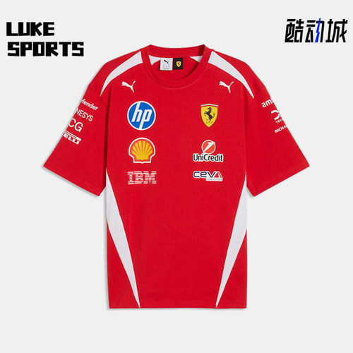 Puma/彪马正品2026男女Ferrari法拉利赛车车手短T恤713827-01