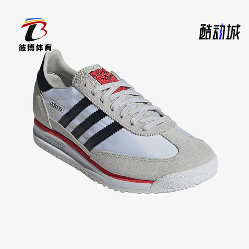 Adidas/阿迪达斯正品SL72男低帮网面拼接麂皮运动鞋JS0746