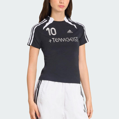 Adidas/阿迪达斯正品2025夏季款女士套头修身运动日常短袖KE9812