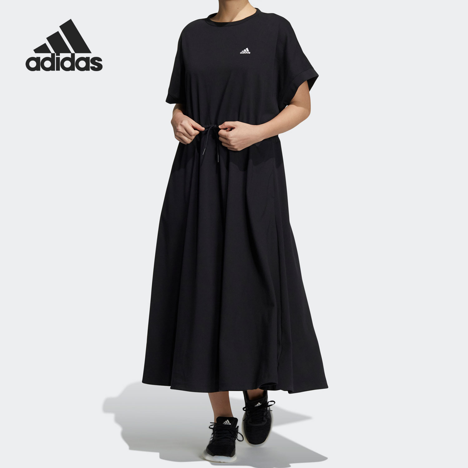 Adidas/阿迪达斯正品新款女子夏季休闲运动宽松透气连衣裙H66292