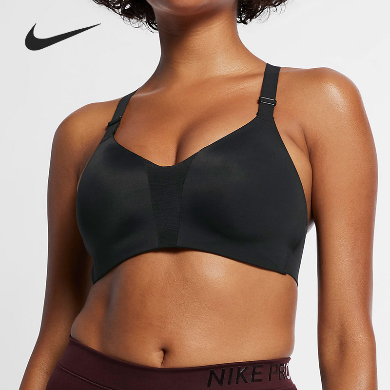 Nike耐克正品女可外穿无钢圈背心式运动文胸健身内衣AQ4184-010
