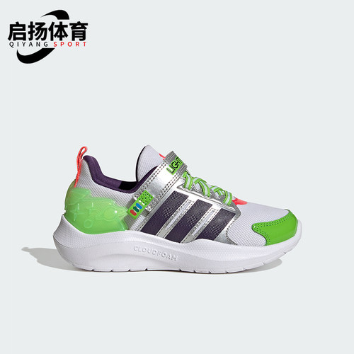 Adidas/阿迪达斯正品儿童圆头耐磨魔术贴运动跑步鞋KI6603
