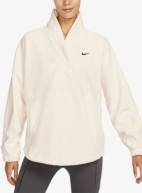Nike/耐克正品ThermaFIT One女士宽松保暖经典运动卫衣FB5643-110
