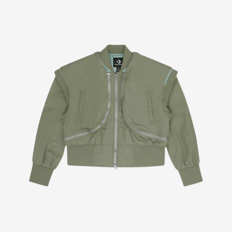 Converse/匡威正品新款女士复古宽松拉链梭织夹克10027954-A02