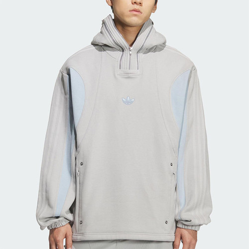 Adidas/阿迪达斯正品三叶草男女连帽时尚休闲加绒宽松卫衣KS8235