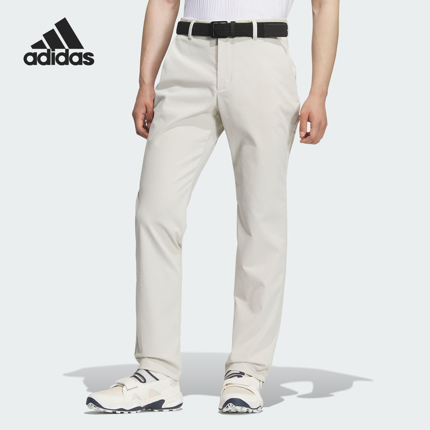 Adidas/阿迪达斯官方正品2025男士简约高尔夫经典梭织长裤JL7958
