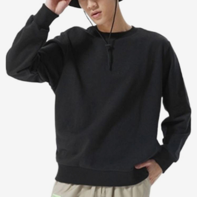 New Balance/NB正品新款男女运动休闲圆领卫衣套头衫AMT21555-BK