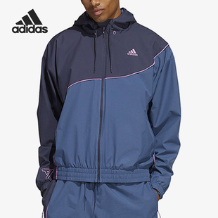 宽松连帽梭织夹克外套HN4511 运动男士 Adidas 阿迪达斯正品