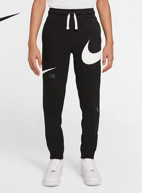 Nike/耐克正品大Logo印花针织运动裤新款儿童长裤D8721-010