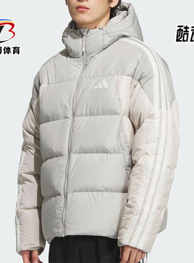 Adidas/阿迪达斯正品3S PUFF D JKT男士连帽保暖休闲羽绒服KC2496
