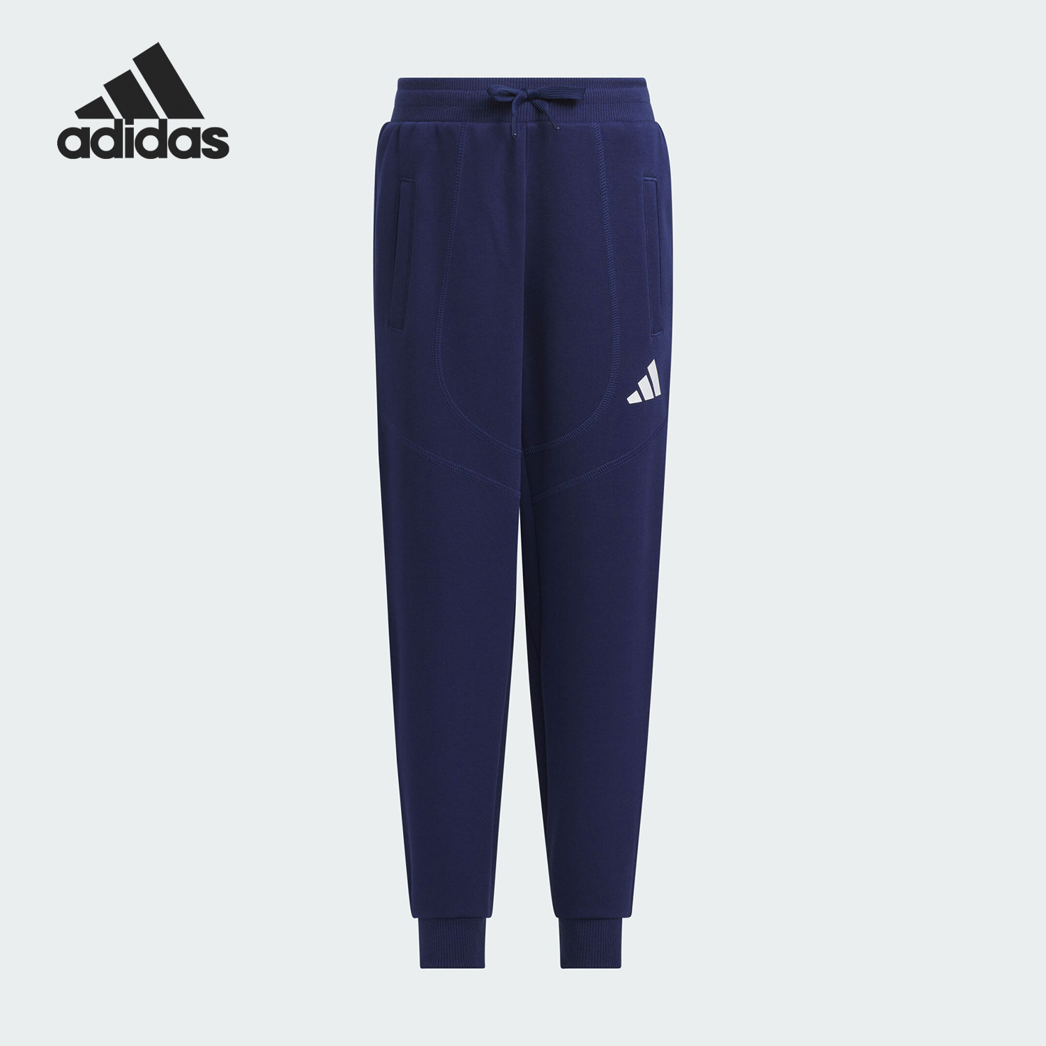 Adidas/阿迪达斯正品LK KN PNT小童束脚复古运动休闲裤JN1751