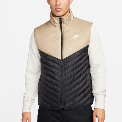 Nike/耐克正品Therma-FIT 男士运动拼接保暖立领棉马甲FB8202-010