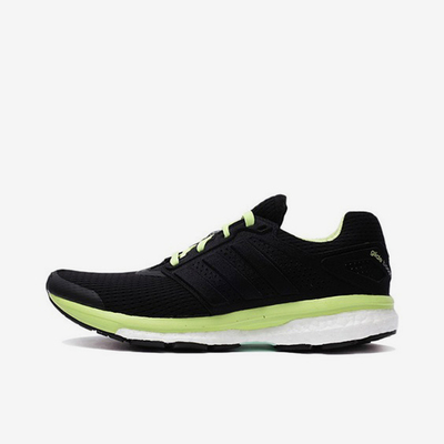 Adidas/阿迪达斯正品Supernova织物黑绿女黑绿色经典跑步鞋B33602