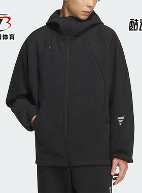 Adidas/阿迪达斯正品FUSTL M SWT HD男士运动连帽宽松外套KC6076
