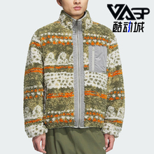 Adidas/阿迪达斯正品三叶草男士休闲双面穿提花印花外套KC0106