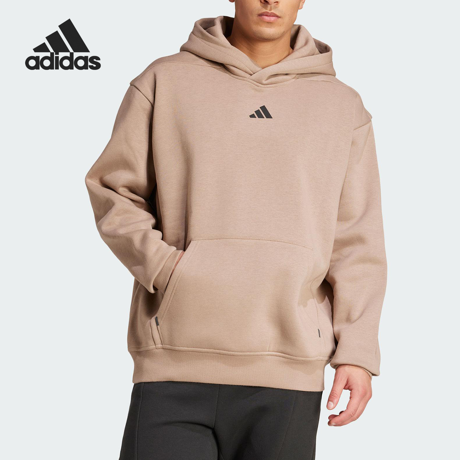 Adidas/阿迪达斯官方正品春秋男士透湿干燥保暖运动卫衣JZ6250