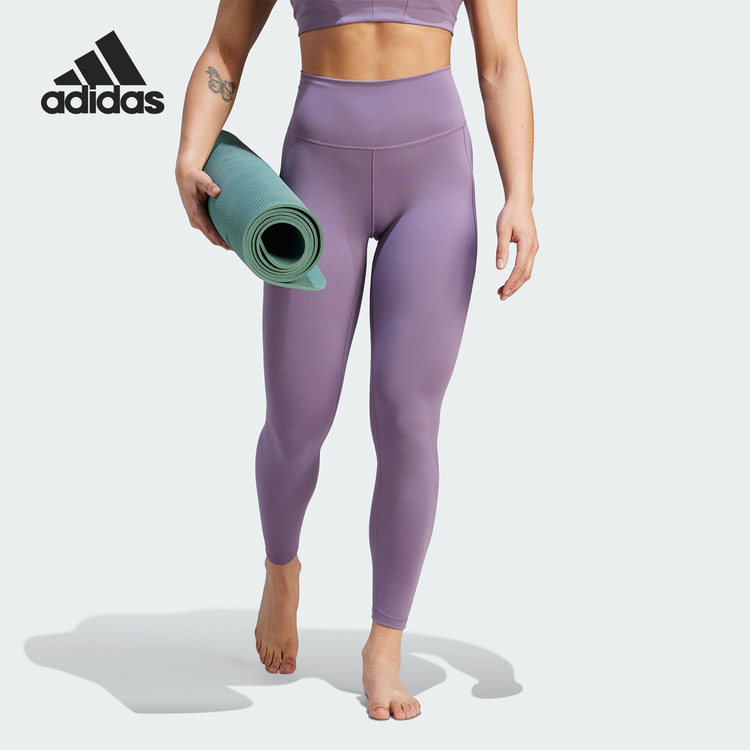 Adidas/阿迪达斯正品秋季女士紧身透气运动健身九分裤IJ9361