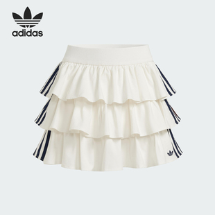 Adidas/阿迪达斯官方正品三叶草女士层次感时尚透气短裙KE6654