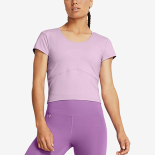 安德玛正品 T恤1379156 Meridian Fitted女士健身短袖 543