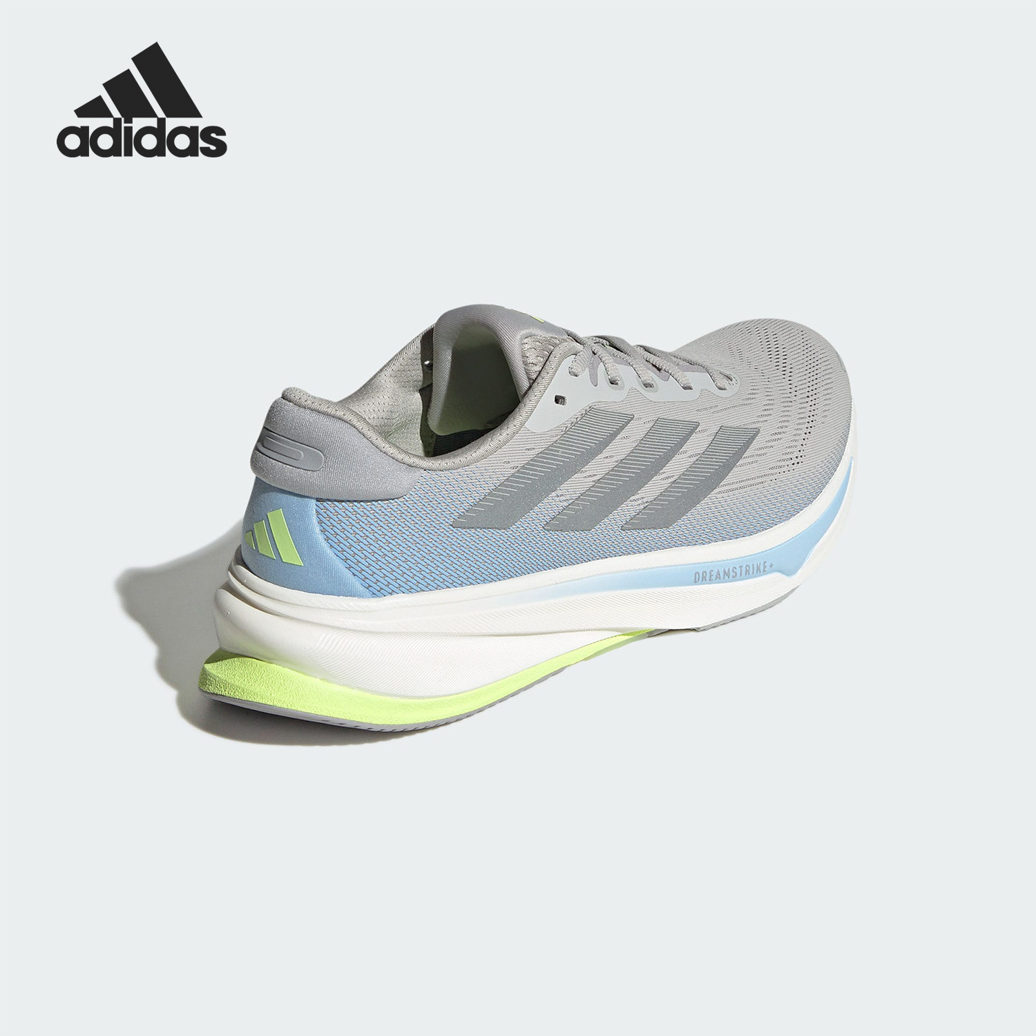 Adidas/阿迪达斯官方正品新款男士缓震回弹低帮厚底跑步鞋IH8708