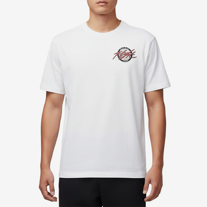 Nike/耐克正品JORDAN新款男白色简约圆领经典短袖T恤IX4848-100图片