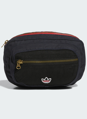 Adidas/阿迪达斯正品三叶草男女时尚经典刺绣logo运动腰包JM6964