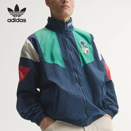 Adidas阿迪达斯正品Originals FIGC EQT男拼色立领夹克KG2595