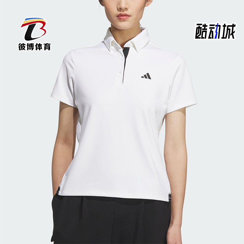 Adidas/阿迪达斯正品POLO SS女士针织经典高尔夫翻领POLO衫JM3015
