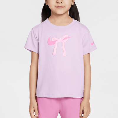 Nike/耐克正品Swoosh Ribbon小童蝴蝶结经典印花T恤II3526-537