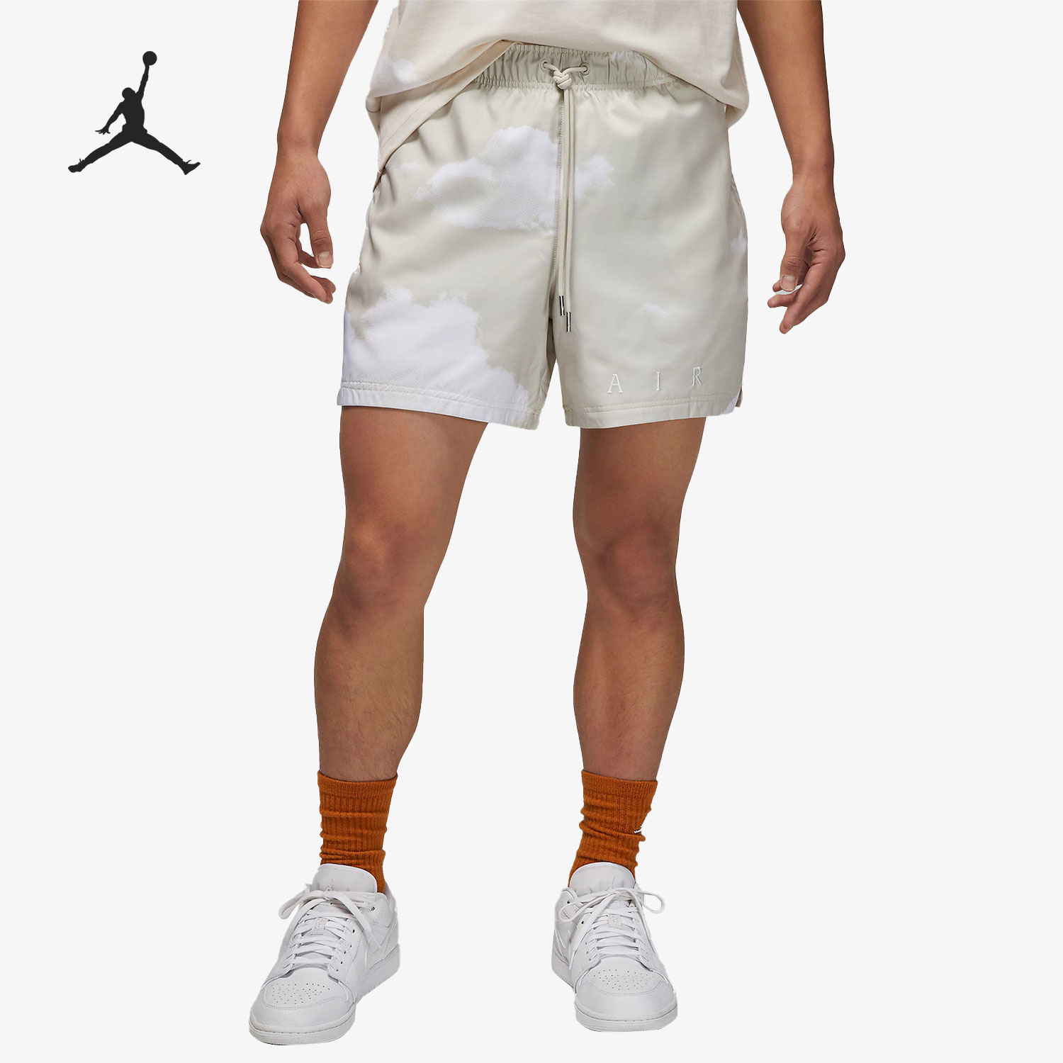 Nike/耐克正品Jordan男子云朵印花网眼篮球短裤DM1377-104