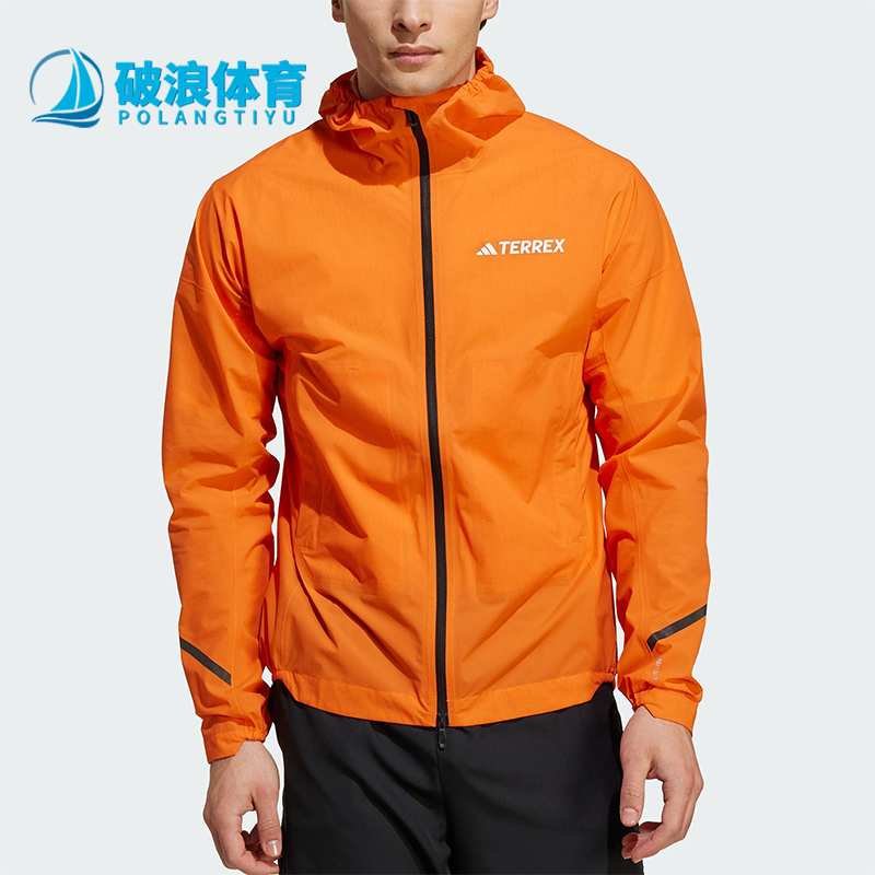 Adidas/阿迪达斯正品JACKET男士跑步户外宽松运动冲锋衣KA5873