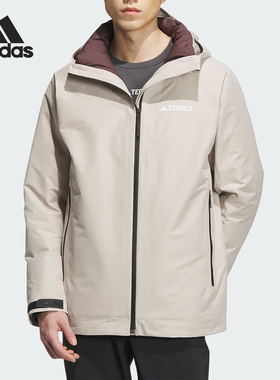 Adidas/阿迪达斯官方正品新款男子户外三合一保暖冲锋衣IL8969