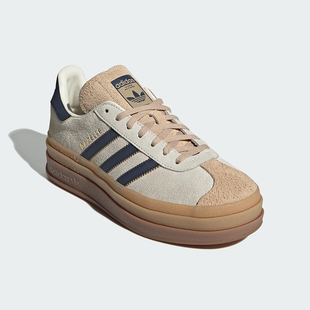 JQ5126 三叶草女士休闲低帮厚底耐磨运动板鞋 Adidas 阿迪达斯正品