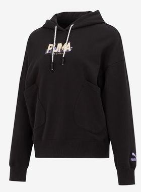 Puma/彪马正品2023年新款女子运动休闲连帽套头卫衣539960-01