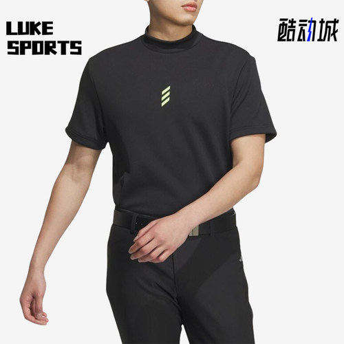 Adidas/阿迪达斯正品CodeChaos男士套头半高领经典短袖T恤JJ0222