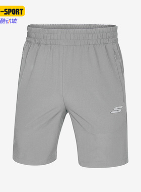 Skechers/斯凯奇正品夏季男子舒适健身训练运动休闲短裤 P122M056