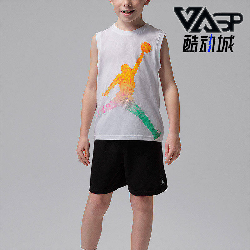 Nike/耐克正品JORDAN小童经典训练短袖短裤经典套装IW7948-010