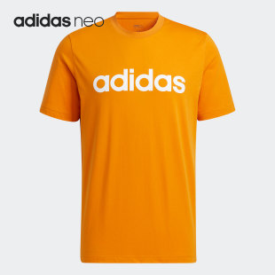 运动透气休闲男子圆领T恤 NEO H14239 阿迪达斯官方正品 Adidas