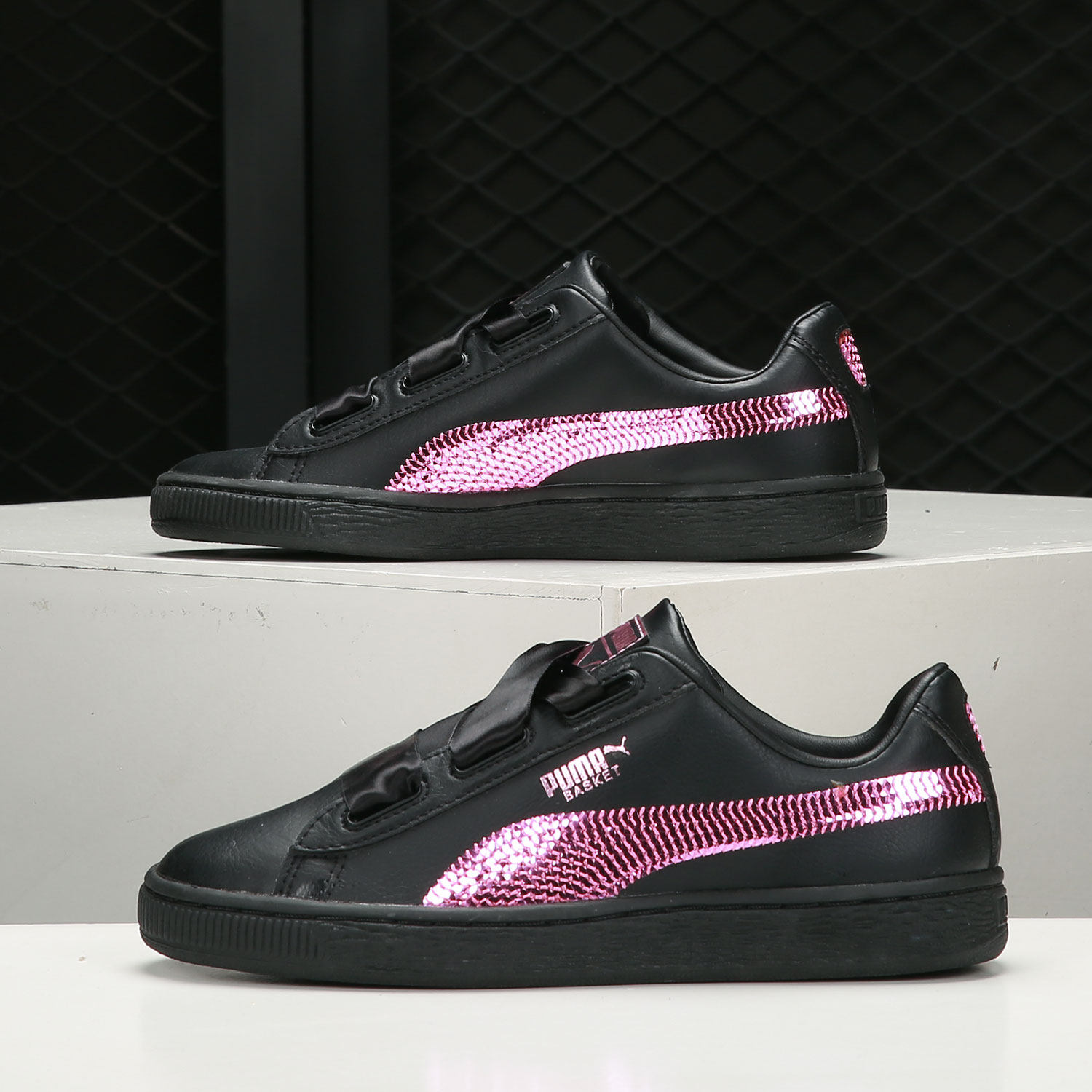 Puma/彪马正品 当季新款 白色蝴蝶结丝带女鞋运动休闲板鞋 366847