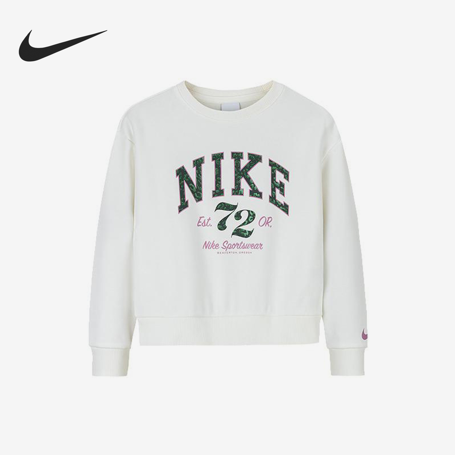 Nike/耐克正品春秋婴童针织印花休闲宽松卫衣NY2442103TD-001