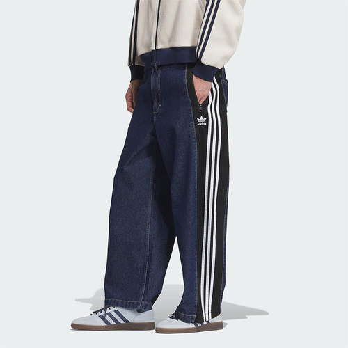 Adidas/阿迪达斯正品三叶草男士休闲牛仔宽松运动长裤KC2636