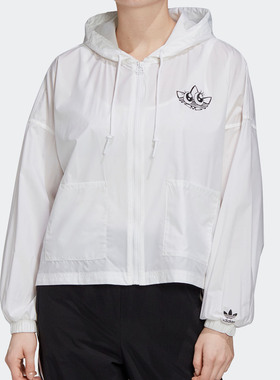 Adidas/阿迪达斯正品三叶草 Graphic WindBr 女子运动外套GK4980