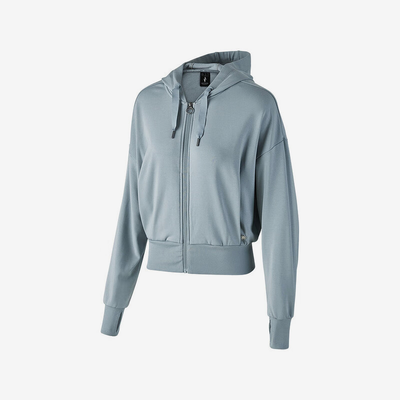 Skechers/斯凯奇正品2024新款女士户外休闲运动针织连帽外套